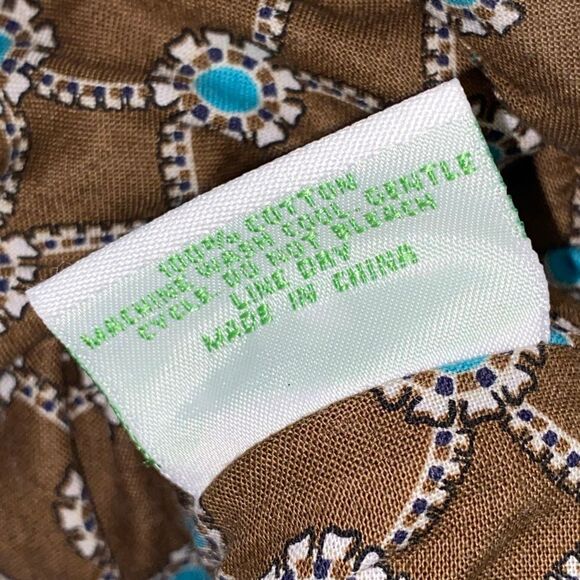 Vera Bradley Women's Multicolor Quilted Cotton Drawstring Cinch Bucket Bag - Picture 8 of 13